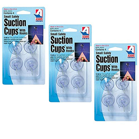 Adams Manufacturing - 7500-77-3040, 1 1/8 in. Suction Cups, Small, 12 Pack