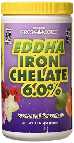 Grow More 6546 EDDHA Iron Chelate, 1-Pound
