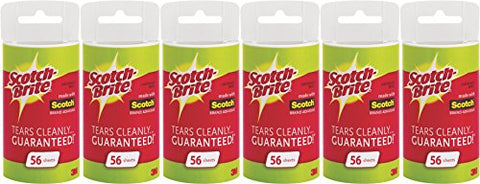 Scotch Brite Lint Roller Refill, 56 Sheets (Pack of 6)