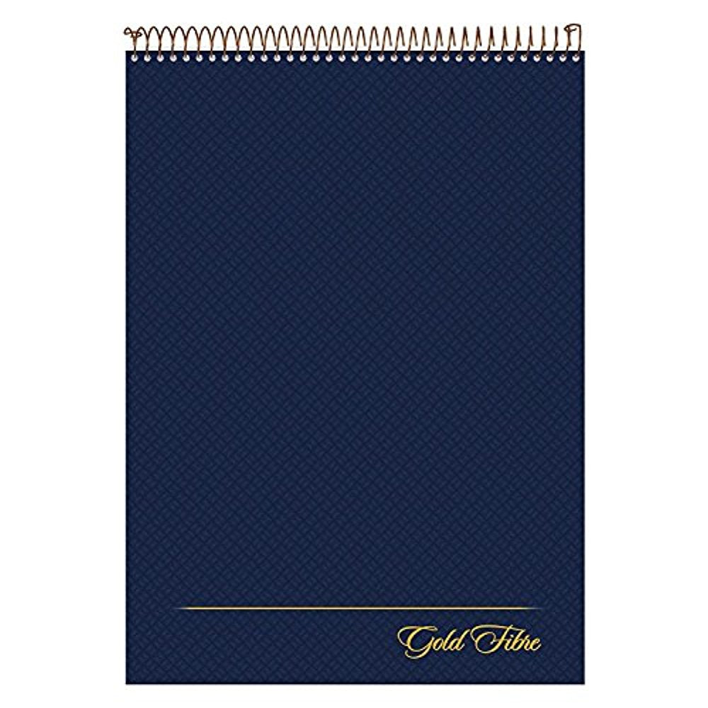 AMPAD Gold Fibre Project Planner, Top-Wire Bound, 8-1/2" x 11-3/4", Project Rule, Navy Cover, 70 Sheets (20-815) 3-Pack
