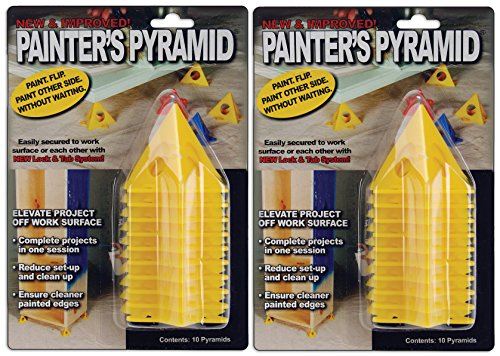 2-PACK - Painter's Pyramid Stands, Yellow