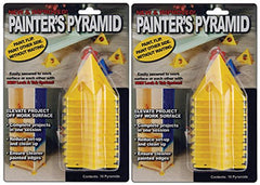 2-PACK - Painter's Pyramid Stands, Yellow