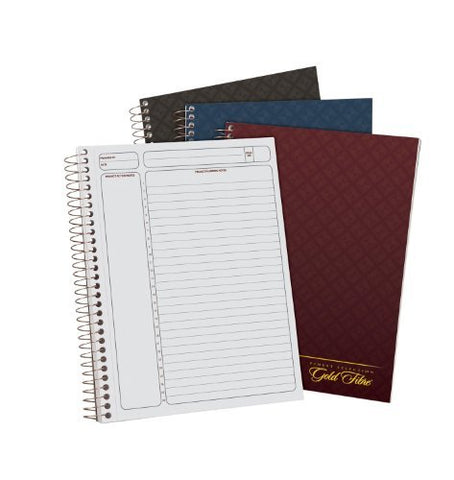 Ampad Gold Fibre Project Planner, Assorted Color Covers, 9.5 x 7.25, 84-Sheets, 3-Pack