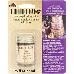 Plaid 6110 :Craft Liquid One Step Leafing Paint, 0.75-Ounce, Classic Gold, 3 Pack
