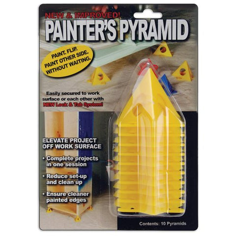 4-PACK - Painter's Pyramid Stands, Yellow