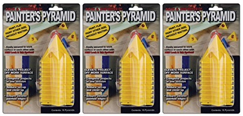 3-PACK - Painter's Pyramid Stands, Yellow